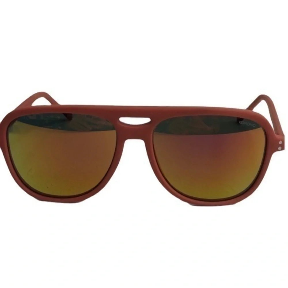 KOMONO Rafton Brick Red Rubber Sunglasses…